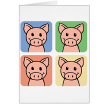Clipart dos desenhos animados que ri porcos leitãe cartoes