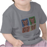 Clipart dos desenhos animados que ri porcos leitãe tshirts