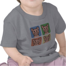 Clipart dos desenhos animados que ri porcos leitãe tshirts