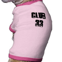 Clube 33 camisas para cães