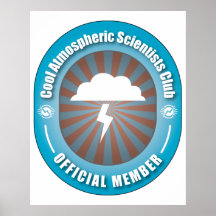 Clube atmosférico legal dos cientistas poster