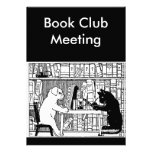 Clube de leitura do gato e do cão convites