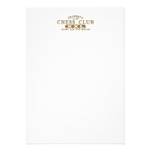 Clube de xadrez convite personalizado