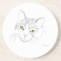 Coaster do desenho do gato porta-copos