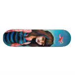 Coberto no rosa skateboard