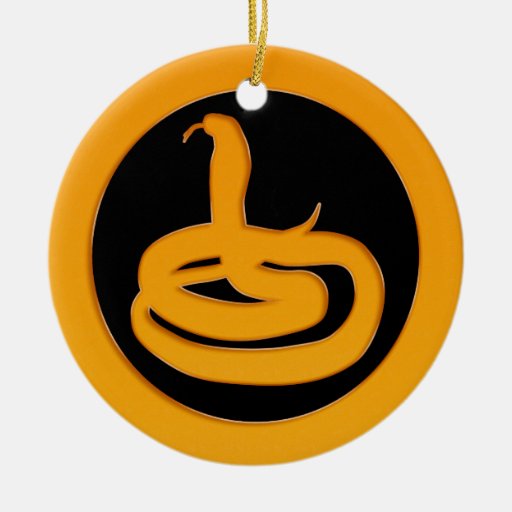Cobra do ouro ornamento para arvores de natal