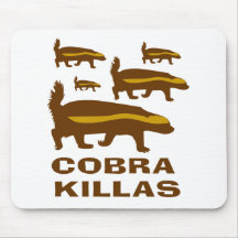 Cobra Killas do texugo de mel Mousepad