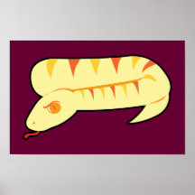 Cobra listrado pôsteres