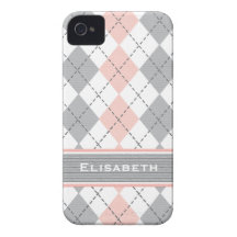 Cobrir cinzento cor-de-rosa da case mate do iPhone Capa iPhone 4 Case-Mate