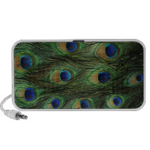 Cobrir da caixa da pena do pavão caixinhas de som para laptop
