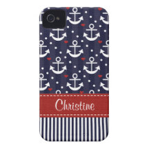 Cobrir da case mate 4s do iPhone 4 da âncora náuti Capa iPhone 4