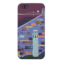 Cobrir de IPhone da torre de Coit iPhone 5 Capas