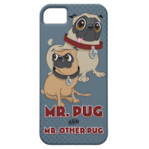 Cobrir do iPhone do Pug Capa De iPhone 5 Case-Mate