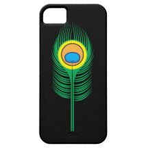 Cobrir gráfico da pena elegante brilhante do pavão capa de iPhone 5 Case-Mate