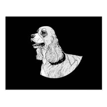 COCKER SPANIEL CARTÃO POSTAL