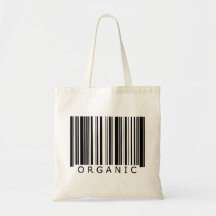 Código de barras orgânico bolsas para compras