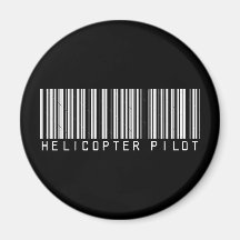 Código de barras piloto do helicóptero imã