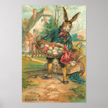 Coelhinho da Páscoa com os ovos para crianças Impressão