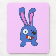 Coelho louco Mousepad
