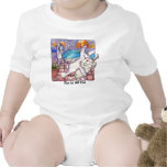 Coelhos dos desenhos animados "mergulha que bebê p camiseta