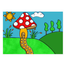 cogumelo modelos cartões de visitas