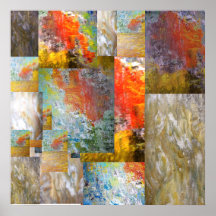 Colagem da arte abstracta impressão