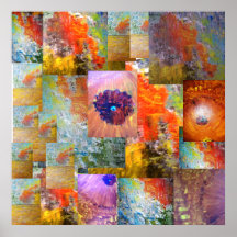 Colagem da arte abstracta posters