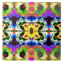 Colagem das cores azulejos