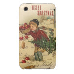 Colagem do natal vintage do Feliz Natal Capas iPhone 3