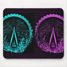 Colagem do olho de Londres Mousepad