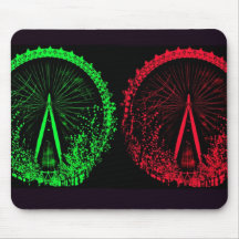 Colagem-Eu do olho de Londres Mousepad
