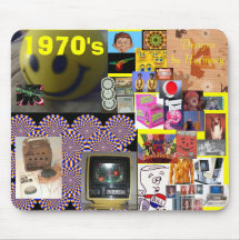 colagem Mousepad dos anos 70
