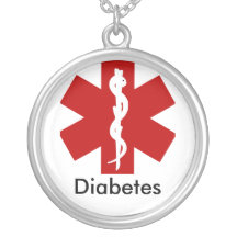 Colar alerta médica da identificação - diabetes