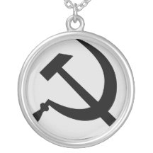 Colar comunista do martelo e da foice (cinzenta)
