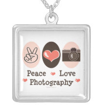 Colar da fotografia do amor da paz