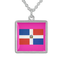 Colar da prata esterlina da bandeira da República 