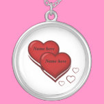 Colar do amor com nomes personalizados colares