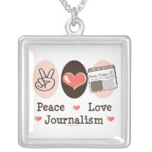 Colar do jornalismo do amor da paz