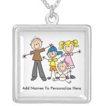 Colar personalizada da família