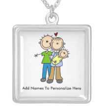 Colar personalizada da família