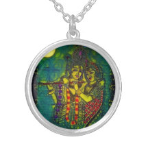 Colar redonda de Radha Krishna1