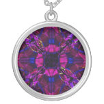 Colar - roxo do teste padrão do Fractal