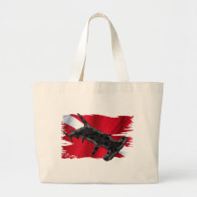 Coleção da bandeira do antro dos mergulhadores bolsa de lona