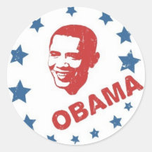 Coleção de Obama Adesivo Redondo