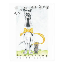 Coleção de ZoodiacDog Cartões Postais