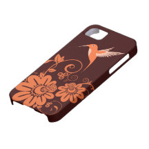 Colibri e flores capa iPhone 5 Case-Mate