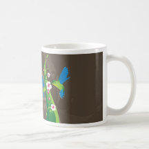 Colibris felizes caneca