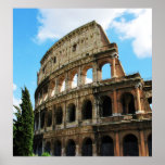 Colosseum romano em Roma, Italia Poster