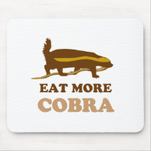 Coma mais cobra - texugo de mel mousepad