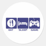 Coma o jogo do sono adesivos